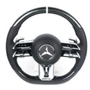 Steering Wheel For Mercedes Benz W206 W214 C / E Class Carbon Fiber