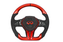 Steering Wheel For Infiniti Q50 QX50 Q60 QX60 Carbon Fiber